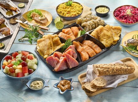 Vis Barbecue arrangement 